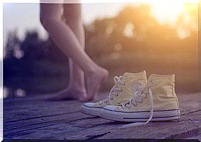 Shoes on the pier