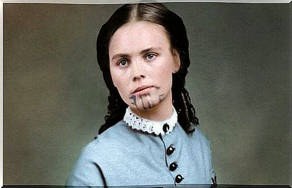 Olive Oatman - a twice-imprisoned woman with a blue tattoo