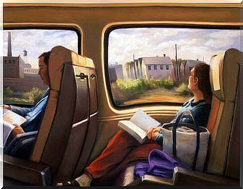 people read on the bus or train