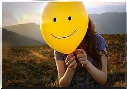 A smiley face in a balloon