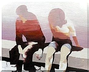 man and woman sitting