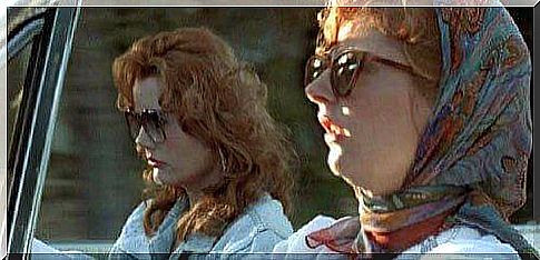 Thelma and Louise in the car