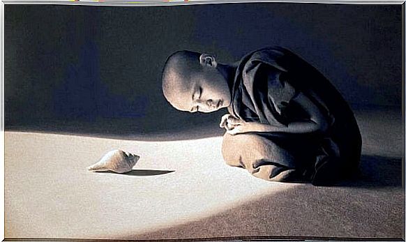 little monk and clam